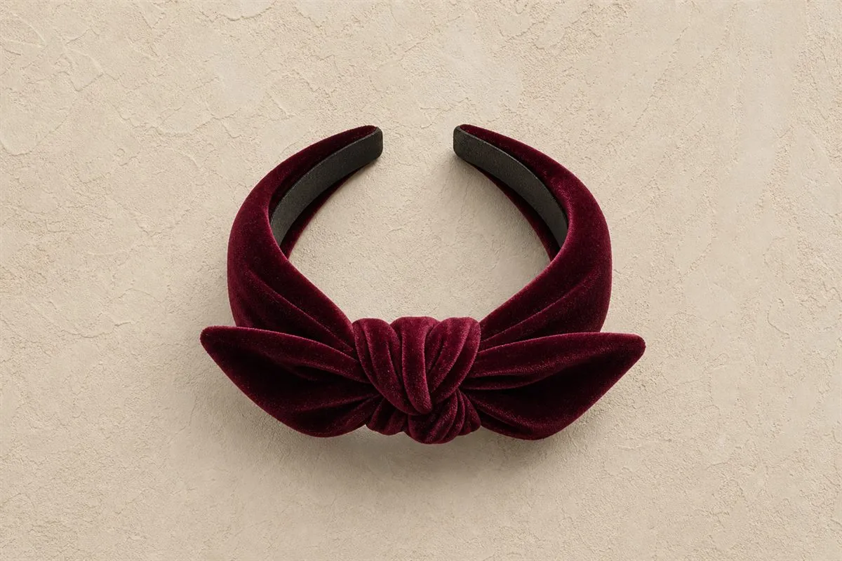 Knotted Velvet Headband Signature