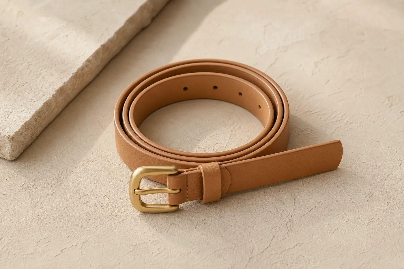Slim Vegan Leather Belt No.20